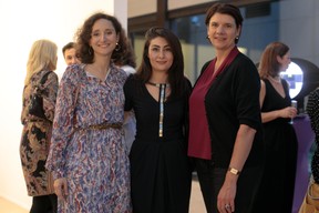 Marie-Adélaïde Leclercq-Olhagaray (Wide), Aida Nazarikhorram (LuxAI) et Vania Henry (UEL). ((Photo: Matic Zorman))