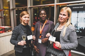 Liva Karklina (Biancaneve Bridal Boutique), Danielle Salagnac (Imperium) et Linna Karklina (Biancaneve Bridal Boutique) ((Photo: Arthur Ranzy))
