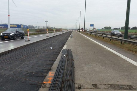 Les travaux sur l’E411 à Sterpenich se termineront fin avril. Mais d’autres chantiers sont prévus d’ici 2024, notamment à Habay. (Photo: Sofico)