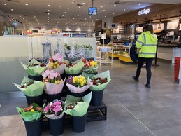 Les fleurs ont presque une dimension en dehors du temps, alors que les chauffeurs se contentent de prendre un café et de ressortir. ((Photo: Paperjam))