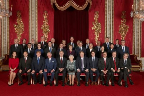 La photo de famille ne masque pas les profonds différends qui étrillent l’Alliance Atlantique. (Photo: Pool/Yui Mok)