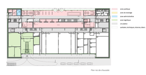 Plan du rez-de-chaussée ((Illustration: Fonds Belval))
