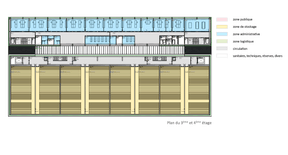 Plan des étages 3 et 4 ((Illustration: Fonds Belval))