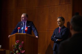 Tom Oberweis (président de la Chambre des métiers) et Michel Reckinger (président de la Fédération des artisans) ((Photo: Romain Gamba / Maison Moderne))