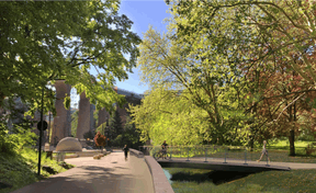 Une nouvelle promenade de 4,5m sera aménagée. ((Illustration: Ville de Luxembourg))