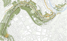Plan général d'intervention qui s’étend de la rue St Ulric à la rue d’Anvers. ((Illustration: Ville de Luxembourg))