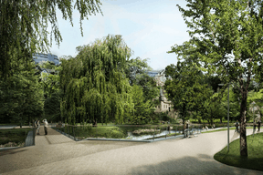 La Pétrusse sortira naturellement de son lit à plusieurs endroits. ((Illustration: Ville de Luxembourg))