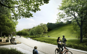 Des zones seront prévues pour l’assise et la détente. ((Illustration: Ville de Luxembourg))