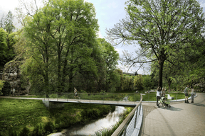 Le parc pourra accueillir ses usagers avec les nouveaux équipements à partir de 2023. ((Illustration: Ville de Luxembourg))