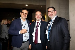 Emmanuel Réveillaud (Kaufhold & Réveillaud) au centre et Geoffrey Cousin (GES Luxembourg) à droite ((Photo: Patricia Pitsch))