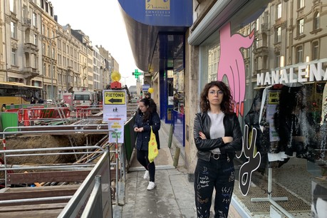 Les travaux plombent la fin d’année des commerçants avenue de la Liberté et dans tout le quartier de la gare. Maddalena Oliva fait partie de ceux qui ont décidé de recourir à l’indemnisation pour chômage technique. (Photo: Paperjam / Archives)