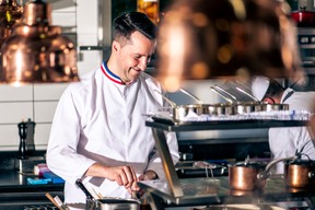 Le chef du Parc des Crayères, Philippe Mille, doublement étoilé. ((Photo: Michaël Boudot/Terre de Vins))