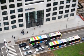 La mobilité est un des enjeux du quartier, en attendant l’arrivée du tram en 2023. ((Photo: Anthony Dehez))