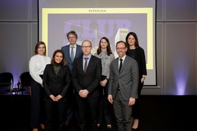 Céline Coubray (Paperjam Architecture + Real Estate),Sheelam Chadha (Patrizia), Michel Van Geyte (Leasinvest Real Estate), Ulf von Lilienfeld-Toal (Université de Luxembourg), Jessica Bauldry (Delano),Xavier Denis (AG Real Estate) et Viviane Rouarch (Caceis) ((Photo: Jan Hanrion / Maison Moderne))