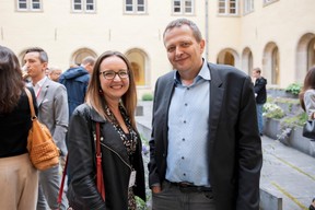 Sabrina De Nardi (POST Luxembourg) et Francois Altwies (Neurofeedback-Luxembourg) ((Photo: Jan Hanrion / Maison Moderne))