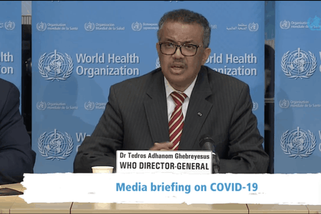 Le directeur général de l’OMS, Tedros Adhanom Ghebreyesus. (Photo: capture d’écran / Twitter)