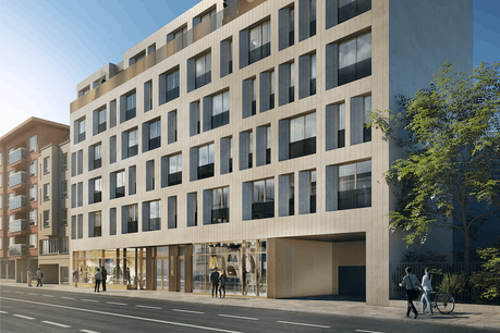 Le bâtiment Shades vient d’être revendu par Eaglestone à un investisseur belge. (Illustration: Moreno Architecture)