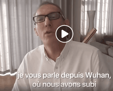 Le docteur Philippe Klein s’exprime depuis le cœur originel de l’épidémie, Wuhan. (Photo: Capture d’écran/Facebook)