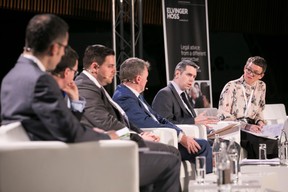 Antonio Barattelli (ESMA); Stéphane Janin (AXA Investment Managers); Jonathan Doolan (Casey Quirk); John Donohoe (Carne Group); Giles Swan (ICI Global); Katie Martin (Financial Times) ((Photo: Nelson Coelho / @nelsoncoelhofilms))
