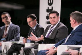 Antonio Barattelli (ESMA); Stéphane Janin (AXA Investment Managers); Jonathan Doolan (Casey Quirk); John Donohoe (Carne Group) ((Photo: Nelson Coelho / @nelsoncoelhofilms))