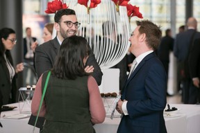 Eloise Le Vot (Deloitte) Ray Aso, Paul Fawcett (Kurtosys) ((Photo: Nelson Coelho / @nelsoncoelhofilms))