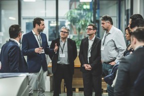 Emmanuel Ballouhey-Dauphin (Reka), Frédéric Gillen (Reka), Jérôme Barbé (Lusis), Marc Vandenhoeke (Spuerkeess), Eric Thilmant (Polygone) et Priscillia Hireche (TNT/Fedex Luxembourg) ((Photo: Arthur Ranzy))