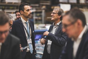 Alessandro Palagiano (Banque Degroof Petercam) et Claude Lange (Victor Buck Services) ((Photo: Arthur Ranzy))