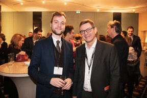 Alain Meyer (Bâloise Assurances) et Marc Vandenhoeke (Spuerkeess) ((Photo: Jan Hanrion / Maison Moderne))