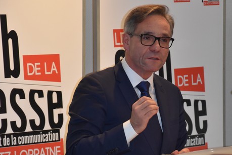Emmanuel Lebeau a déclaré sa candidature au Club de la presse de Metz, vendredi 8 novembre. (Photo: DR)