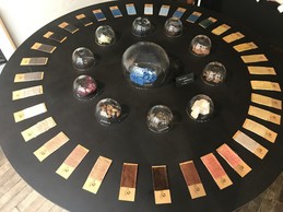 Une table présente les différentes teintures utilisées. ((Photo: Paperjam))