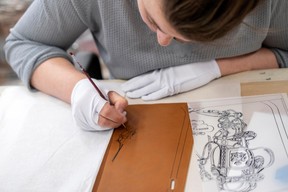 Un dessin personnalisé pour un sac sur mesure. ((Photo: Eric Chenal))