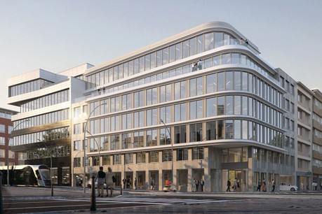 La nouvelle façade a été conçue afin d’offrir une vue exceptionnelle aux utilisateurs. (Photo: Immobel)