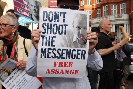 Julian Assange a été arrêté à Londres, jeudi dernier. (Photo: Shutterstock)