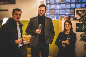 Mathias Guittet (Bureau Center), Charles Maes (Good Vibes) et Emilie Bertoni (Maison Moderne) ((Photo: Arthur Ranzy))