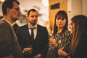 Benoit Sougne (Chai des Crus), Mikael Spezzacatena, Magali Larese et Lydia Dos Santos (Maison Moderne) ((Photo: Arthur Ranzy))
