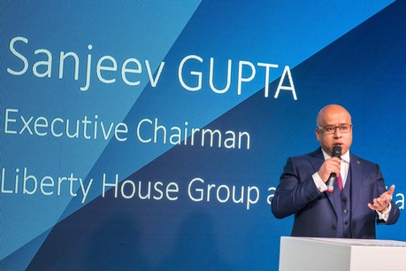 Un mois après avoir hissé les couleurs de GFG Alliance sur l’usine de Dudelange, le CEO Sanjeev Gupta annonce la création de Liberty Steel Group, un géant de l’acier. (Photo: Paperjam/archives)