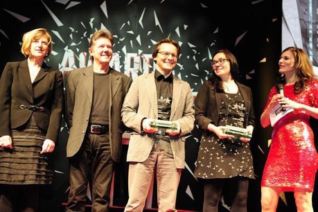 En 2012, Yellow.lu rafle trois RTL Media Awards avec ses imitations cultes. (Photo: Linc)