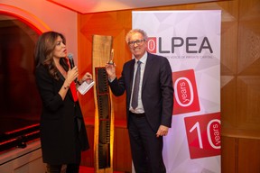 Rajaa Mekouar-Schneider (CEO de la LPEA) et Pierre Gramegna (Ministre des Finances) ((Photo: Romain Gamba/Maison Moderne))