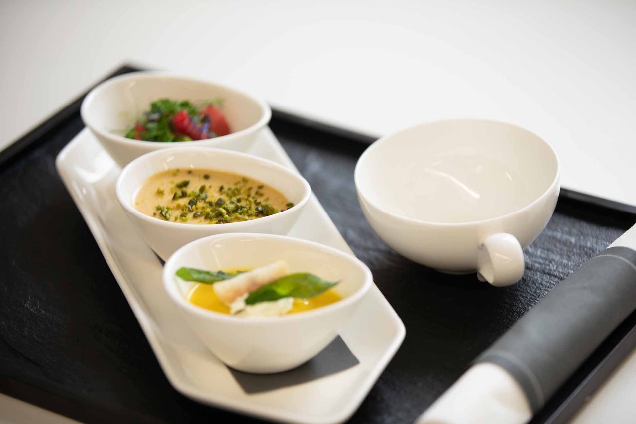 Le travail du légume gourmand se retrouve aussi à présent en classe affaires chez Luxair grâce au chef René Mathieu. Luxairgroup
