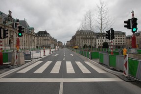 L’avenue de la Liberté est également vide. ((Photo: Matic Zorman))