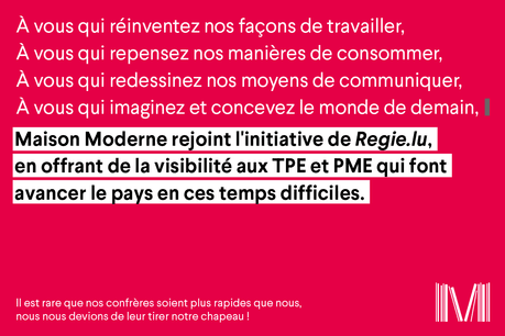 Maison Moderne offre de la visibilité aux TPE et PME qui font avancer le Luxembourg en ces temps difficiles. (Illustration: Maison Moderne)