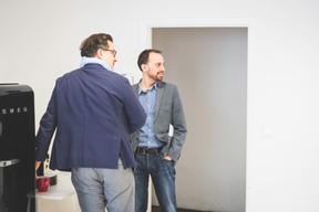 Igor Jelinski (Free Lens TV) et Claude May (Huxley Associates Luxembourg) ((Photo: Arthur Ranzy))