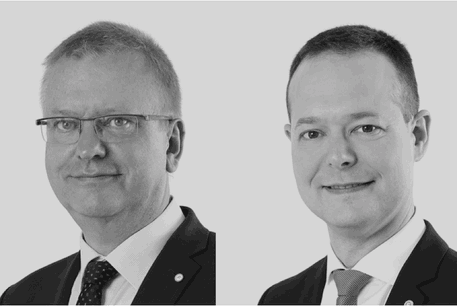 Pierre Kihn & Olivier Laidebeur: «Au-delà de la simple protection des droits de nos clients, nous les accompagnons tout au long de leur projet, en intégrant également les contrats et la valorisation financière de leurs droits dans nos réflexions.» (Photo: Office Freylinger)