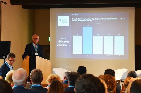 Le professeur Rainer Kattel, directeur adjoint de l'Institute for innovation and public purpose de l’University College de Londres, lors de la conférence Taftie au Luxembourg. (Photo: Luxinnovation)
