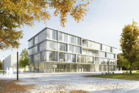 Premier prix pour la construction du Centre universitaire d'études culturelles de l'université Justus-Liebig de Giessen. (Photo: architecture + aménagement)
