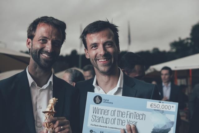 Bert et Rob Boerman, cofondateurs de 2Gears, lors des Fintech Awards. (Photo: Anna Katina)