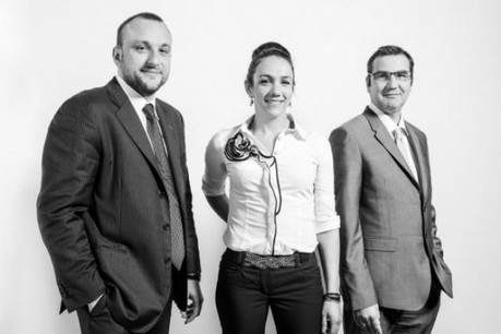 Michele Gallo, Hélène Michel, Jérôme Grandidier (Photo: Julien Becker)