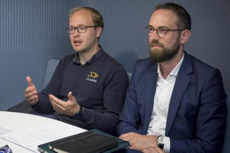 Oliver Schimek, CEO de Crosslend, et Alex Lawrence, directeur général de Crosslend Luxembourg. (Photo: Maison Moderne)