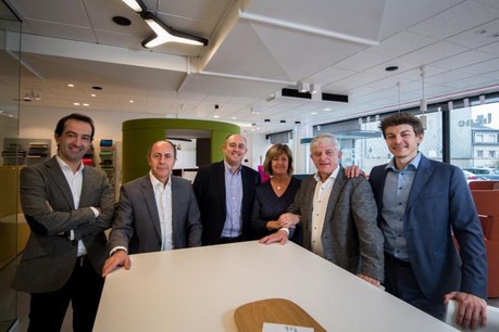 De gauche à droite: Joubin Bashiri (Tenzing Partners), Antoine Gatti, Martinho Santos Silva, Mme et M. Raymond Niessen et Terry Niessen. (Photo: Nader Ghavami)