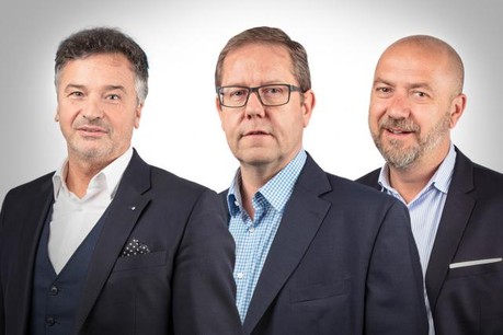 Gianni Pietrangelo, Jean-Claude Frisch et Stéphane Mockels se livrent sur la croissance du secteur Mice, en pleine expansion. (Photo: Jenna Theis / Maison Moderne)